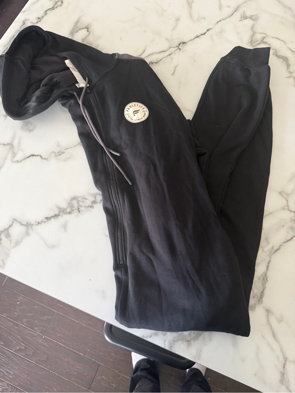 Fabletics Black Women’s Joggers with Logo Patch